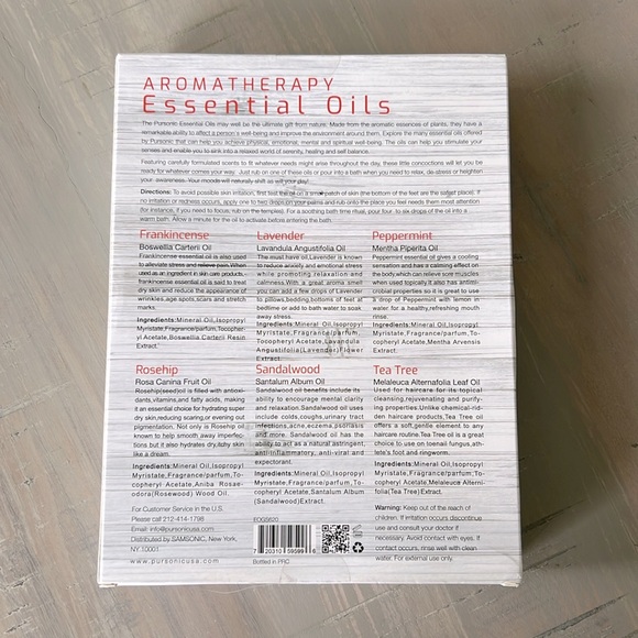 🆕 Pursonic Aromatherapy Essential Oils. Sealed. NWT. - Picture 6 of 10